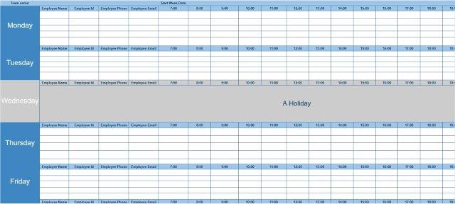 Календарь сотрудников